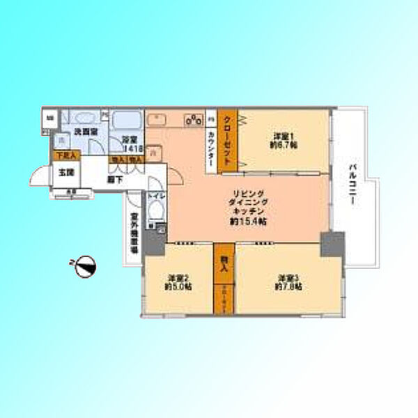 間取りを拡大表示