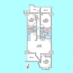 与野リリエンハイム 3LDKの間取図画像
