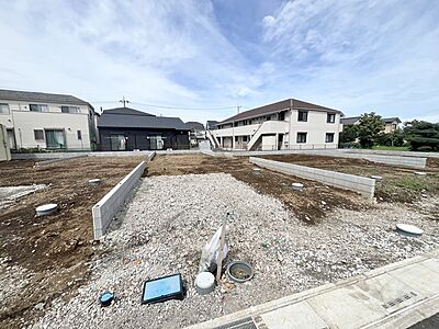 外観：今なら建築中の住まいをご覧いただけます。構造体の質問もお気軽に。 
