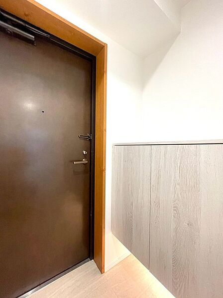 玄関をスッキリ整理。いつも気持ち良く使える玄関収納ボックス付き。 