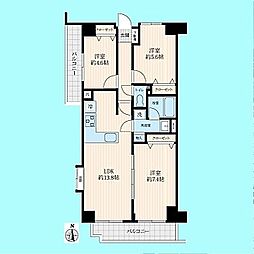 ライオンズマンション浦和西高前 3LDKの間取図画像
