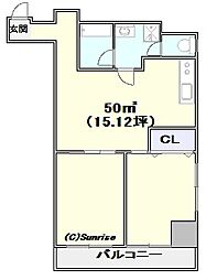 成子坂ハイツの間取図画像