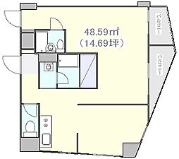 新宿コムロビルの間取図画像