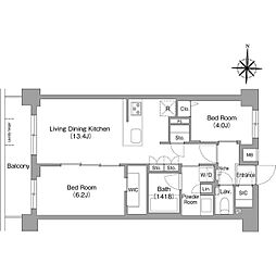 間取図画像 2LDK