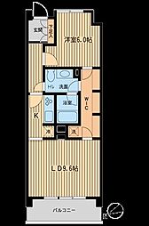 HF若林公園レジデンス 1LDKの間取図画像