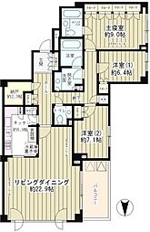 大山パークヒルズ 3LDKの間取図画像
