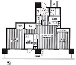 グランピラー高井戸 2LDKの間取図画像