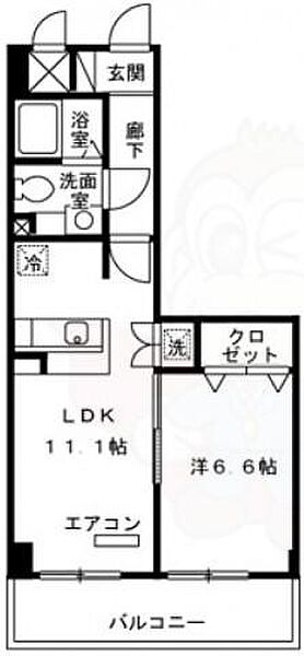東京都練馬区石神井台６丁目(賃貸マンション1LDK・2階・40.52㎡)の写真 その2