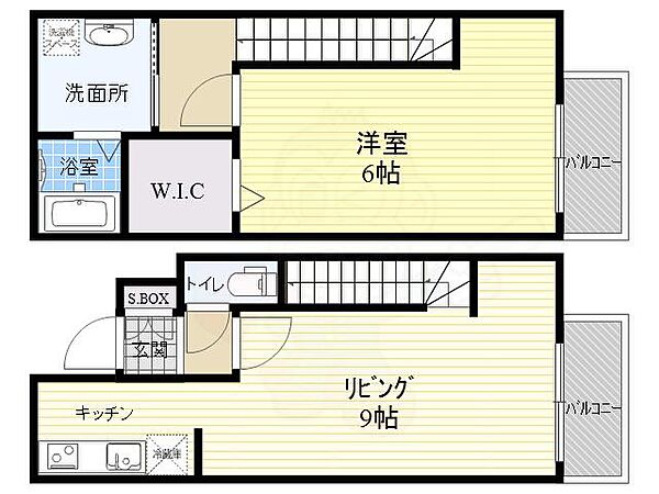 クアルテート ｜東京都武蔵野市境１丁目(賃貸テラスハウス1LDK・1階・45.15㎡)の写真 その2