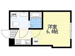 シアターレジデンス北千住 1Kの間取図画像