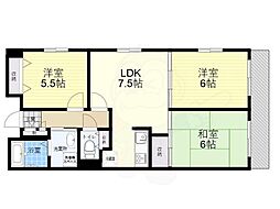メインステイ関町 3LDKの間取図画像