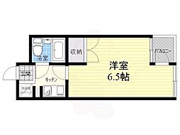 サンエクセル 1Kの間取図画像