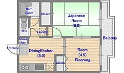 エランドールB棟 2階/201