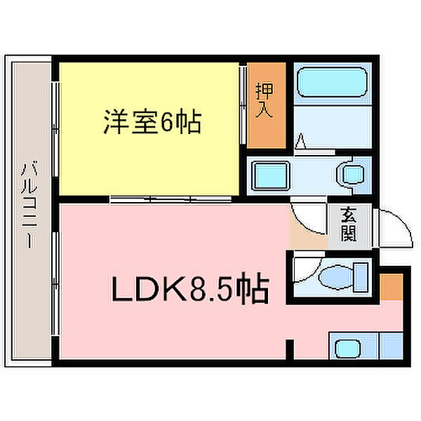 ハイツエルザ ｜大阪府大阪市淀川区塚本5丁目(賃貸マンション1LDK・4階・33.85㎡)の写真 その2