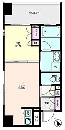 シティハウス浅草ステーションコート 1LDKの間取図画像