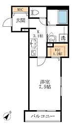 ＡＦ　メゾンシュー[ヘーベルメゾン・Wi-Fi付] 2階