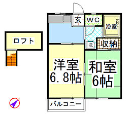 フェリス林間[ロフト付] 2階