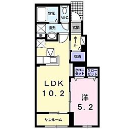 間取図画像 1LDK