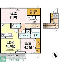 カミーノ コモド Camino Comodo 2SLDKの間取図画像