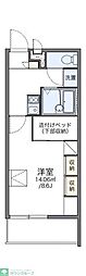 レオパレス若葉B 1Kの間取図画像