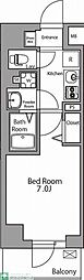N-stageMatsudo 1Kの間取図画像