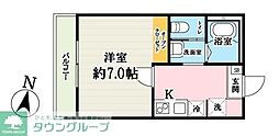 (仮称)キャメル吉川5A 1Kの間取図画像