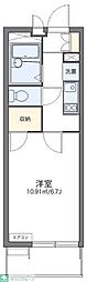 レオパレスブルファーニ2 1Kの間取図画像
