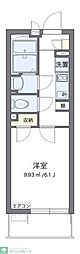 クレイノアリエス 1Kの間取図画像