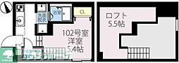 ライゼスト新松戸西 ワンルームの間取図画像