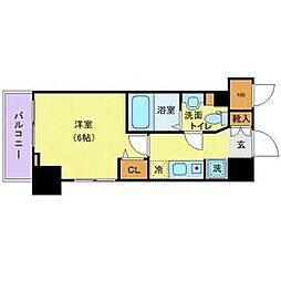 N-stageMisato 1Kの間取図画像