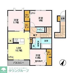 シエルボヌール 3LDKの間取図画像