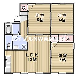 ガーデンヒルズ岡山Ｂ棟 2階/-