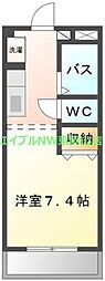 コンフォース 1Kの間取図画像