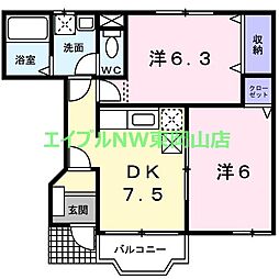 ヴィラ エルティーノ B棟 1階