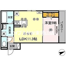アルタ・レジデ 1LDKの間取図画像