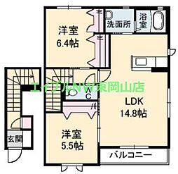 フレンチ・モモ 2階/-