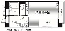 サニークレスト清水 1Kの間取図画像