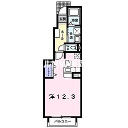 アニューレジデンスF ワンルームの間取図画像