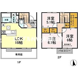 メナージュ 3LDKの間取図画像