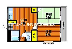 センチュリー清水 2LDKの間取図画像