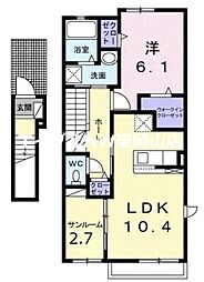 レトワール あかいわ 2階