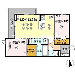 アネックスV 2LDKの間取図画像