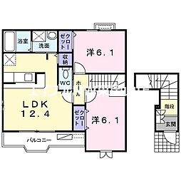 グランディール B 2階/-