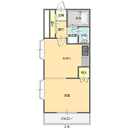 シープクレイン 1Kの間取図画像