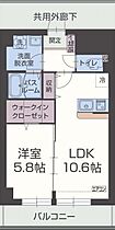 デル・スール 302 ｜ 静岡県沼津市大手町4丁目1-20（賃貸マンション1LDK・3階・41.53㎡） その2