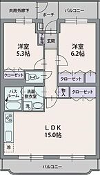 間取図画像 2LDK