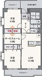 間取図画像 2SLDK