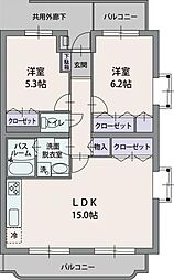 間取図画像 2LDK