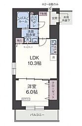 フィラトゥーラ山本被服第一ビル 1LDKの間取図画像