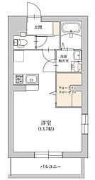 グランノール ワンルームの間取図画像